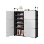 Шафа для взуття BXG-006, 5-ярусна закрита система зберігання, металевий каркас, практичний органайзер для передпокою, коридору і гардеробної кімнати