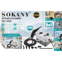 Пароочисник Sokany SK-13082 3500 Вт, 8 насадок, білий, потужний парогенератор для прибирання дому, універсальний пароочисник