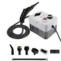 Пароочисник Sokany SK-13082 3500 Вт, 8 насадок, білий, потужний парогенератор для прибирання дому, універсальний пароочисник