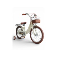 Детский велосипед Retro Wanyou VNN-18 - крепкая стальная рама, комфортное кожаное сиденье, для детей от 4 лет (бежевый, лиловый, розовый)