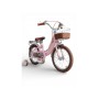 Детский велосипед Retro Wanyou VNN-18 - крепкая стальная рама, комфортное кожаное сиденье, для детей от 4 лет (бежевый, лиловый, розовый)