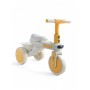 Триколісний дитячий велосипед-біговел Tricycle 01 KE5189 з батьківською ручкою, музика та підсвічування, від 1.5 року, пластиковий, легкий, керований (жовтий, рожевий)