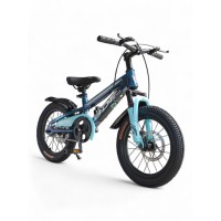 Дитячий гірський велосипед 16 BDF Y1249, велосипед дитячий з музикою, Bluetooth, USB, TPC зарядка, алюмінієва рама, амортизатор передній, підніжка, від 4 років, помаранчевий