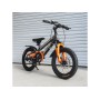 Дитячий гірський велосипед 16 BDF Y1249, велосипед дитячий з музикою, Bluetooth, USB, TPC зарядка, алюмінієва рама, амортизатор передній, підніжка, від 4 років, помаранчевий