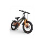 Дитячий гірський велосипед 16 BDF Y1249, велосипед дитячий з музикою, Bluetooth, USB, TPC зарядка, алюмінієва рама, амортизатор передній, підніжка, від 4 років, помаранчевий