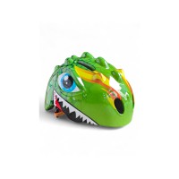 Шолом дитячий захисний Dino Rider CL-KL-02 для велосипеда, самоката, роликів і скейтборду, легкий ударостійкий шолом з вентиляцією та регулюванням розміру (помаранчевий, зелений, темно-зелений)
