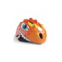Шолом дитячий захисний Dino Rider CL-KL-02 для велосипеда, самоката, роликів і скейтборду, легкий ударостійкий шолом з вентиляцією та регулюванням розміру (помаранчевий, зелений, темно-зелений)