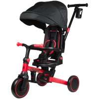 Дитячий біговел велосипед 6в1 Tri-cycle Milano 002, триколісний, від 1 року, трансформер, гумові колеса, сталь, з батьківською ручкою, козирок, міцний, різні кольори
