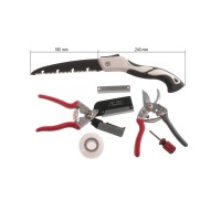 Набір для щеплення плодових дерев 4 в 1 CHEN ZHUO, секатор для щеплення, садова пилка, ніж, стрічка, професійний комплект для садових робіт