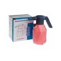 Обприскувач акумуляторний 2 літри 360 градусів ручний рожевий з поворотною штангою, електричний портативний розпилювач для саду дому рослин