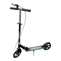 Самокат дитячий міський, двоколісний 200 мм, PU колеса, ABEC-7 підшипники, самокат з гальмом, складний, від 6 років (чорний, синій, рожевий)