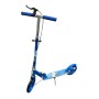 Самокат дитячий міський, двоколісний 200 мм, PU колеса, ABEC-7 підшипники, самокат з гальмом, складний, від 6 років (чорний, синій, рожевий)