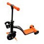 Дитячий самокат 3 в 1 (самокат / велобіг / велосипед), 3–7 років, до 40 кг, PU-колеса, регульоване кермо, трансформер дитячий транспорт (помаранчевий, рожевий, блакитний)