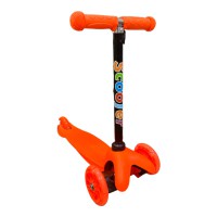 Самокат дитячий Scooter Mini триколісний з ручкою регулювання, колеса PU, алюмінієвий каркас, легкий пластик, до 40 кг, для малюків від 1 року, дитячий самокат з підсвіткою коліс, різні кольори