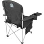 Camp&GO Heated Deluxe Quad складний туристичний стілець з підігрівом, кемпінгове крісло сталь поліестер 110 кг, стілець для риболовлі пікніка відпочинку з підлокітниками тримачем для чашки кишенями, складаний портативний чорний