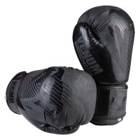 Боксерські рукавички Venum DX-8523 10 oz чорні матові — тренувальні професійні рукавички для боксу, спарингів і ударних тренувань
