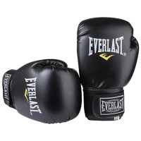 Боксерські рукавички Ever DX-380 8oz чорні – професійні рукавички для боксу та тренувань, спаринг, мішок, груша, посилений захист руки