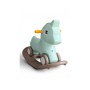 Каталка-качалка детская Happy Pony MN616 2в1, игрушка лошадь от 1 года, до 20 кг, крепкий пластик, безопасная, стойкая, (розовый, белый, мятный, бежевый)