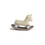 Каталка-качалка детская Happy Pony MN616 2в1, игрушка лошадь от 1 года, до 20 кг, крепкий пластик, безопасная, стойкая, (розовый, белый, мятный, бежевый)