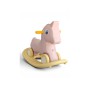 Каталка-качалка детская Happy Pony MN616 2в1, игрушка лошадь от 1 года, до 20 кг, крепкий пластик, безопасная, стойкая, (розовый, белый, мятный, бежевый)