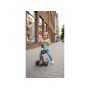 Dumitu 002 детский самокат с сиденьем 3-в-1, светящиеся PU колеса, музыкальный, складной, управление наклоном руля, ножной тормоз, до 60 кг, от 1,5 года (розовый, серый, черный)