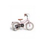 Детский велосипед Hello Baby NN515-16 16 дюймов, розовый, 4+ года, до 60 кг, двухколесный, стальная литая рама, надувные колеса передний задний тормоз, корзина, колокольчик