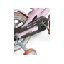 Детский велосипед Hello Baby NN515-16 16 дюймов, розовый, 4+ года, до 60 кг, двухколесный, стальная литая рама, надувные колеса передний задний тормоз, корзина, колокольчик