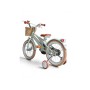 Детский велосипед Hello Baby NN515-14 14 дюймов, двухколесный, 3+ года до 60 кг, литая рама, надувные колеса, передний задний тормоз, корзина колокольчик (розовый, серый)