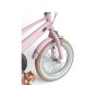 Детский велосипед Hello Baby NN515-14 14 дюймов, двухколесный, 3+ года до 60 кг, литая рама, надувные колеса, передний задний тормоз, корзина колокольчик (розовый, серый)