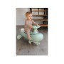 Mini Whale 8106 детский бибикар-толокар со светящимися PU колесами, музыкальными эффектами и крепким пластиковым корпусом, каталка для детей от 1 года, до 60 кг (голубой, желтый, зеленый, розовый)