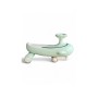 Mini Whale 8106 детский бибикар-толокар со светящимися PU колесами, музыкальными эффектами и крепким пластиковым корпусом, каталка для детей от 1 года, до 60 кг (голубой, желтый, зеленый, розовый)