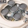 Горелка газовая на 5 конфорок, металлическая со шлангом, туристическая, портативная для дачи, пикника, приготовление пищи на природе