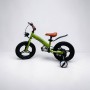 Дитячий велосипед SWITCH BIKE 16 дюймів для дітей 5–7 років – двоколісний велосипед зі знімними додатковими колесами, міцною рамою, підніжкою, комфортним сидінням для хлопчиків і дівчаток, для навчання та щоденних прогулянок (чорний, зелений)