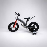 Дитячий велосипед SWITCH BIKE 14 дюймів для дітей 3–5 років – двоколісний велосипед зі знімними додатковими колесами, міцною рамою, підніжкою, комфортним сидінням для хлопчиків і дівчаток, для навчання та щоденних прогулянок (чорний, зелений, рожевий)