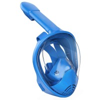 Маска для плавання дитяча Pool KAR106 XS панорамна, синя, силіконова, для басейну, моря, снорклінгу, з регульованим ремінцем
