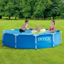Каркасний басейн Intex 28200 305×76 см круглий, синій, збірний сімейний басейн із металевим каркасом та тришаровою чашею, для приватного будинку, двору, саду, дачі, літнього відпочинку дітей і дорослих