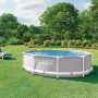 Каркасний круглий басейн Intex 26702 305×76 см з картриджним фільтр-насосом 1250 л/год, сірий, збірний сімейний басейн із металевим каркасом, для приватного будинку, двору, саду, дачі, літнього відпочинку дітей і дорослих