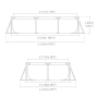 Каркасний басейн Intex 28270 прямокутний 220×150×60 см, синій, збірний сімейний басейн із металевим каркасом, для приватного будинку, двору, саду, дачі, літнього відпочинку дітей і дорослих