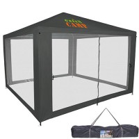 Палатка-шатер GreenCamp GC1904 300×300×220 см туристическая с москитной сеткой и металлическим каркасом