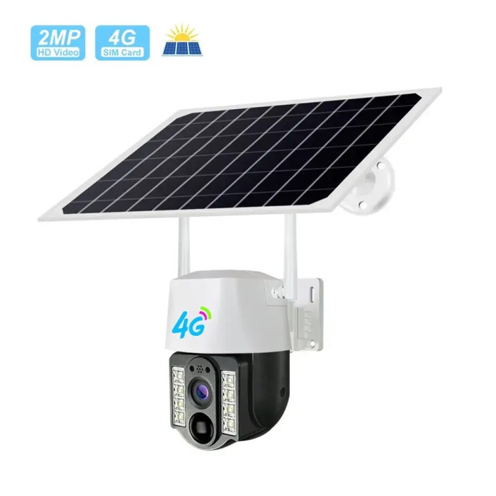 Камера відеоспостереження PTZ вулична 4G Outdoor Camera VC-9 із сонячною панеллю APP:V380 PRO 4Mp